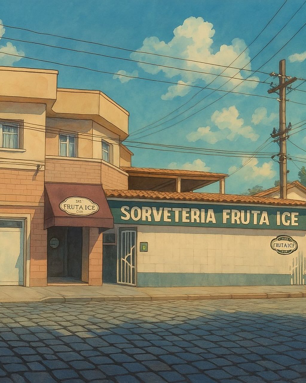 Interior da sorveteria