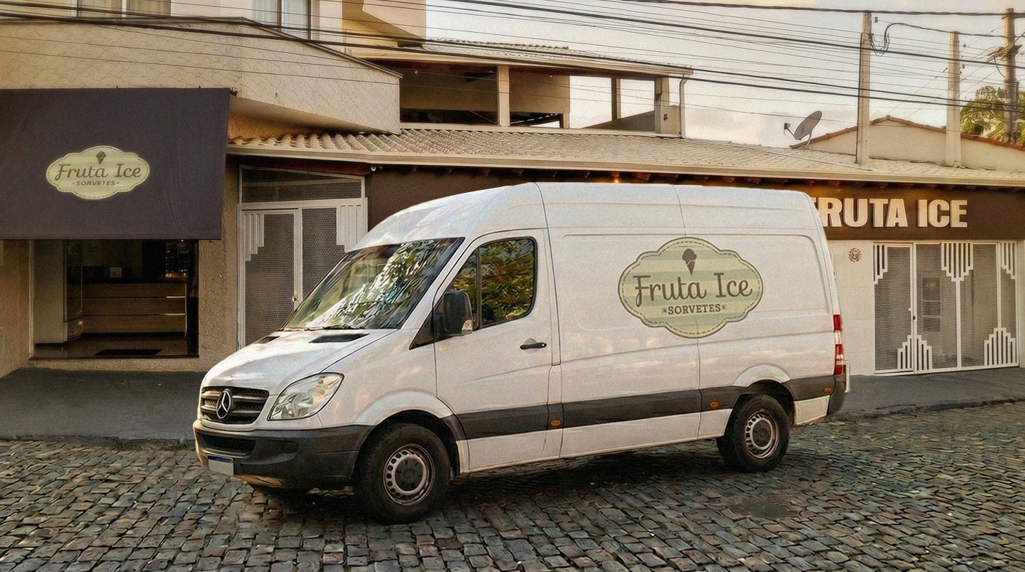 Van de entrega Fruta Ice