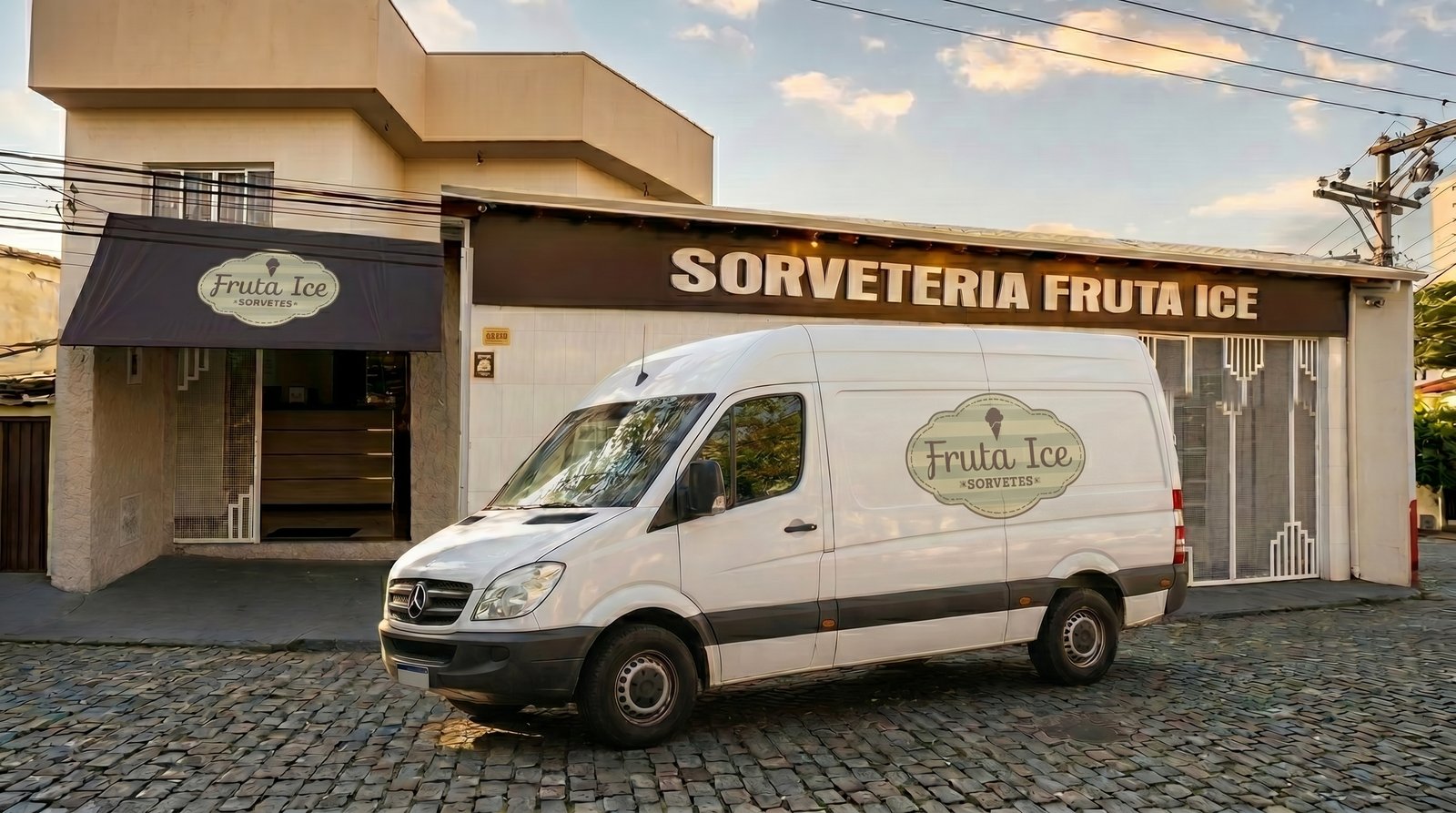 Van de entrega Fruta Ice